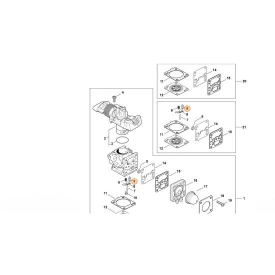 STIHL  Iglica zaworu dopływowego 4149 121 5101